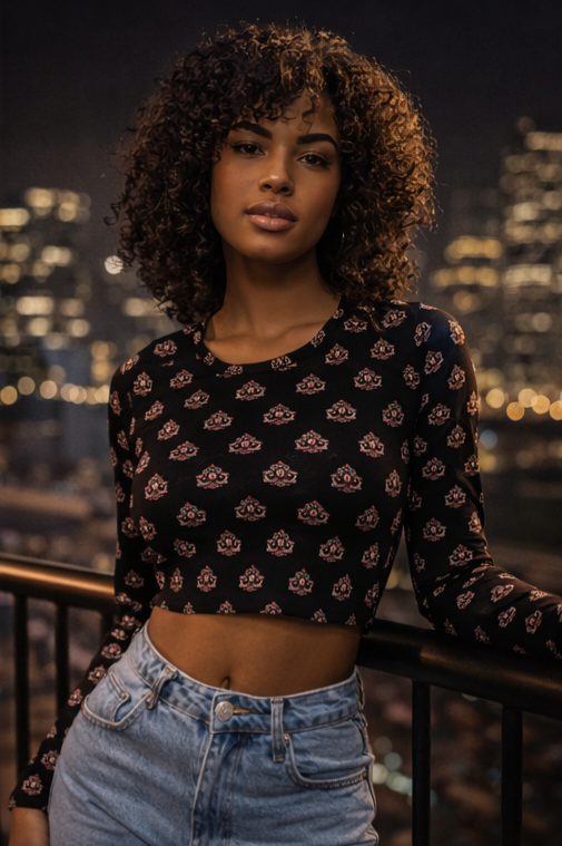 Crop Top Long-Sleeve