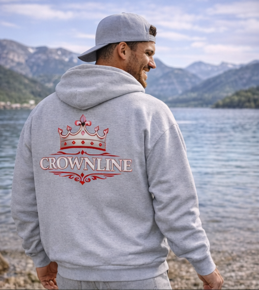 Hero Hoodie Crown Red Silver