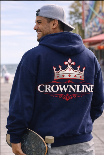 Hero Hoodie Crown Red Silver