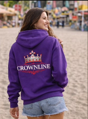 Hero Hoodie Crown Red Silver