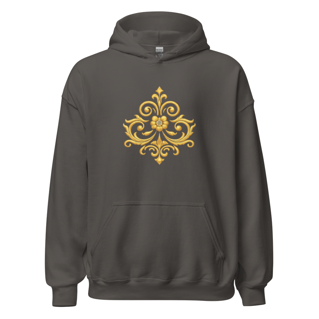 Crowned Hero Hoodie White Gold