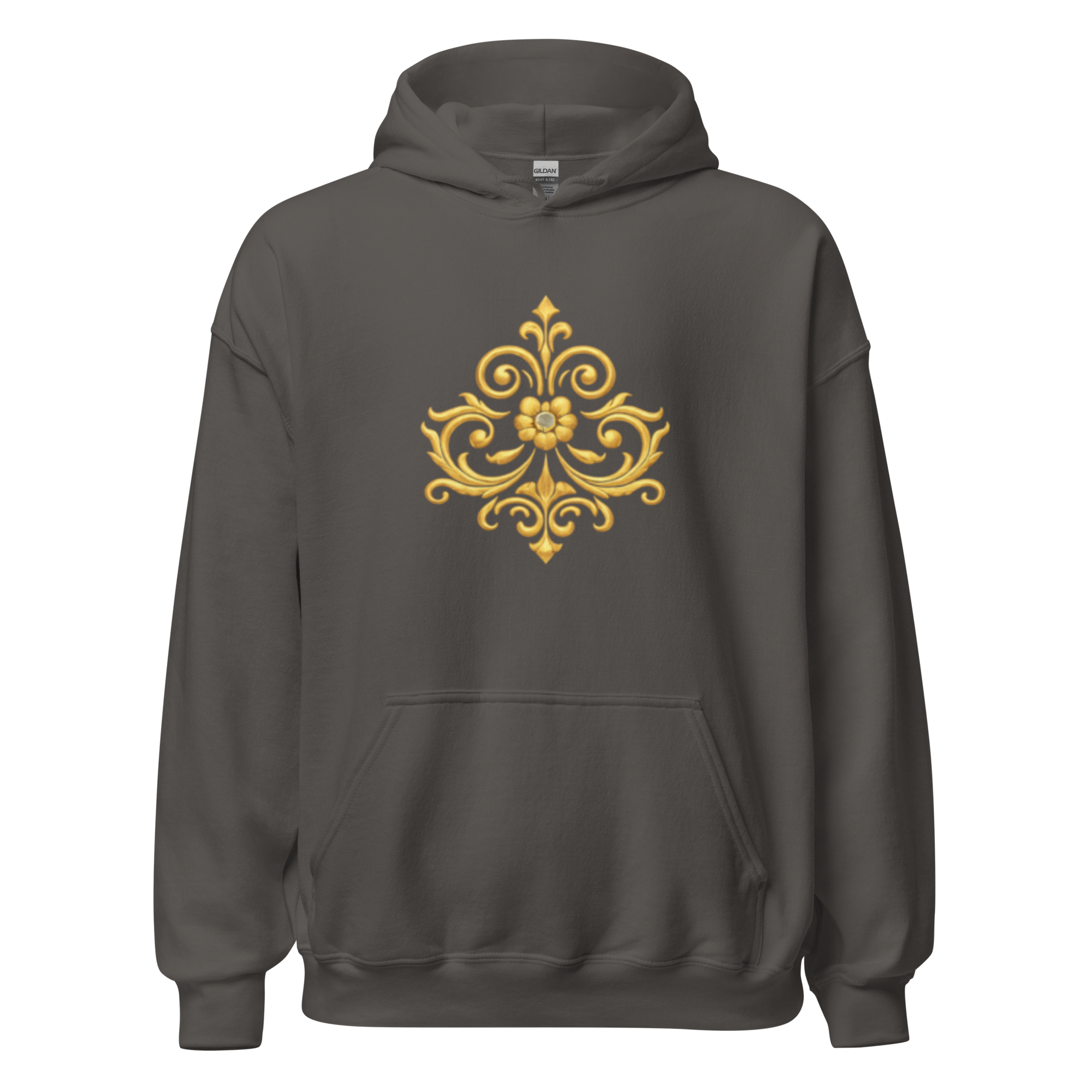 Crowned Hero Hoodie White Gold