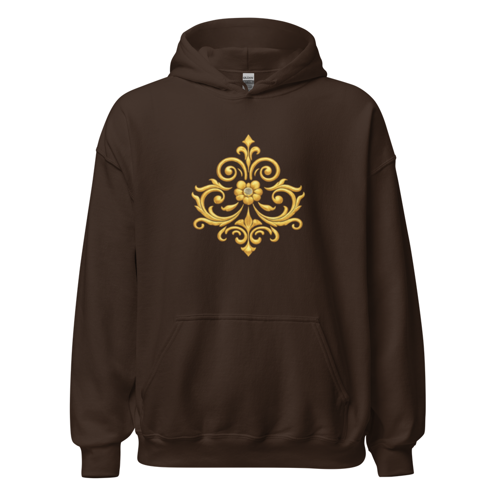 Crowned Hero Hoodie White Gold