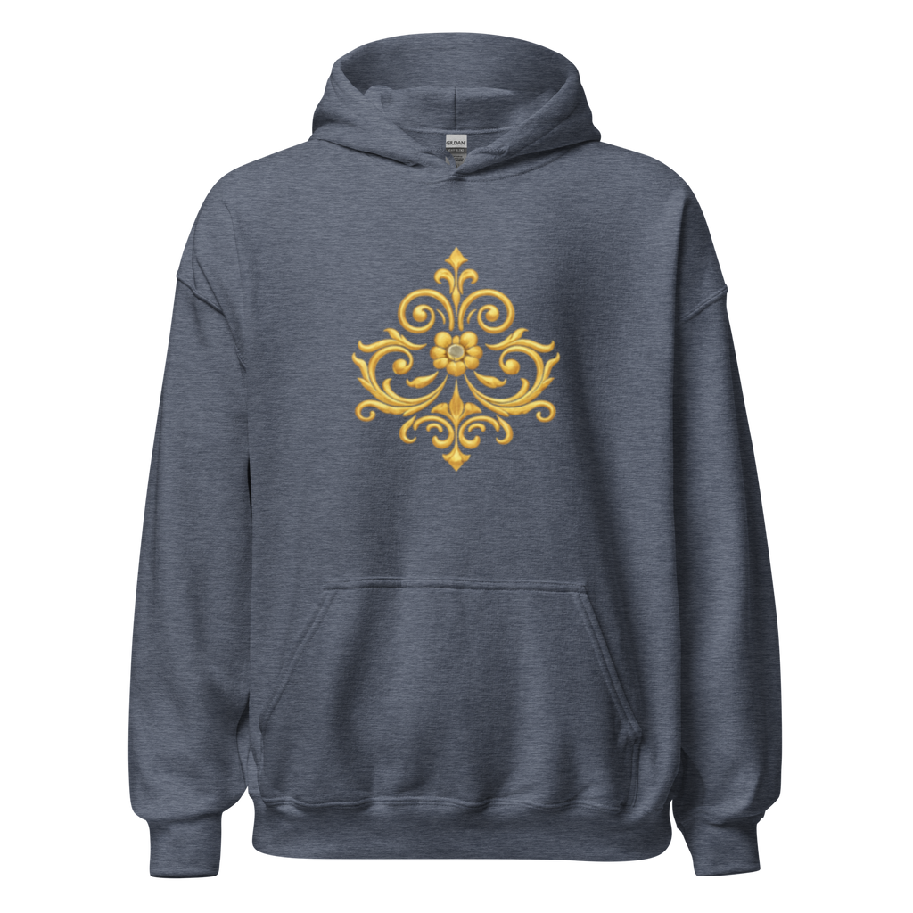 Crowned Hero Hoodie White Gold