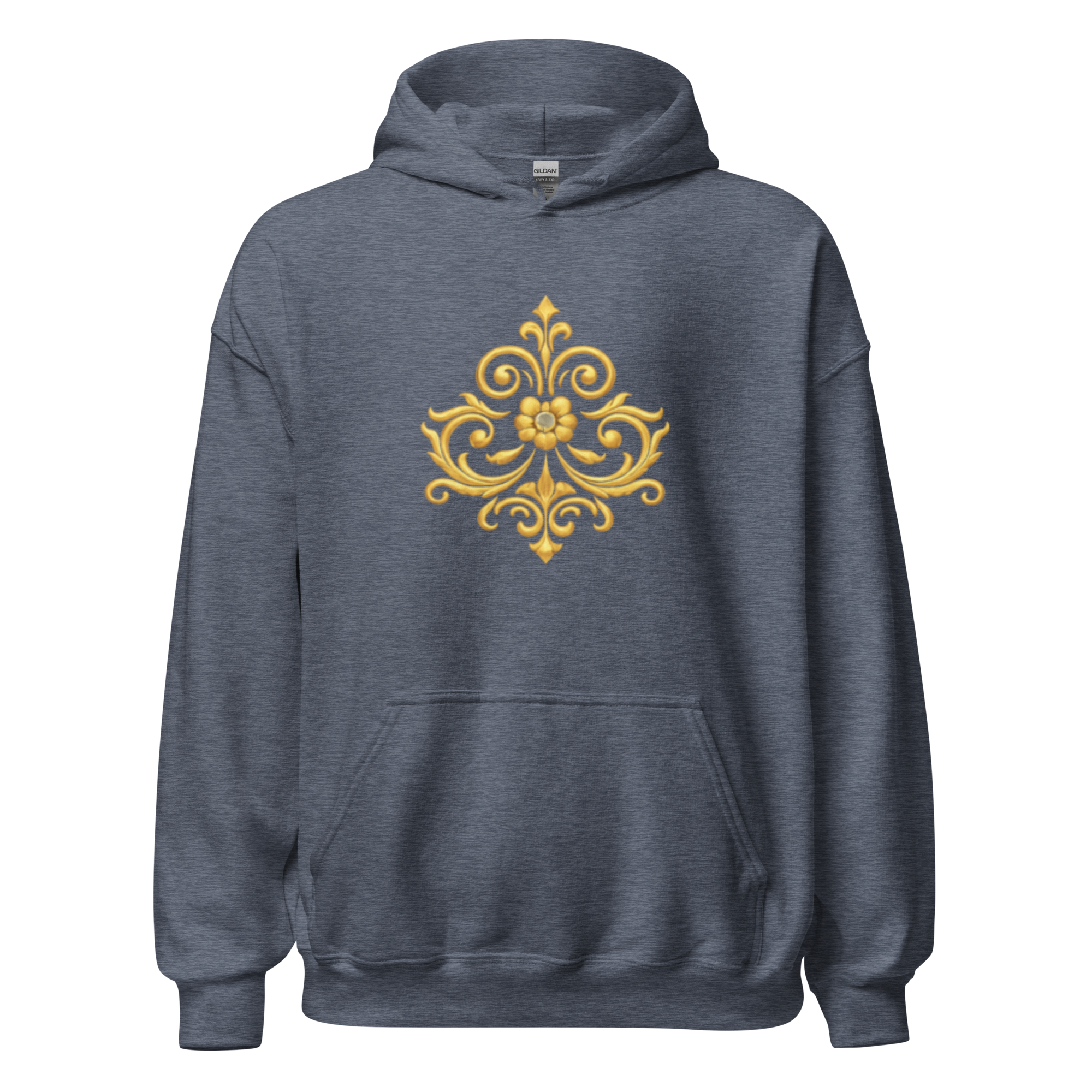 Crowned Hero Hoodie White Gold