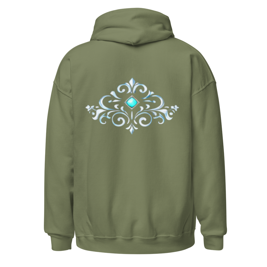Hero Hoodie Crown Silver Blue