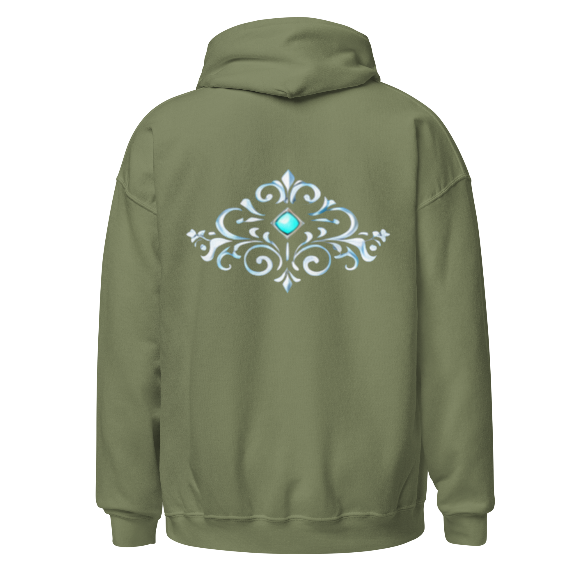 Hero Hoodie Crown Silver Blue