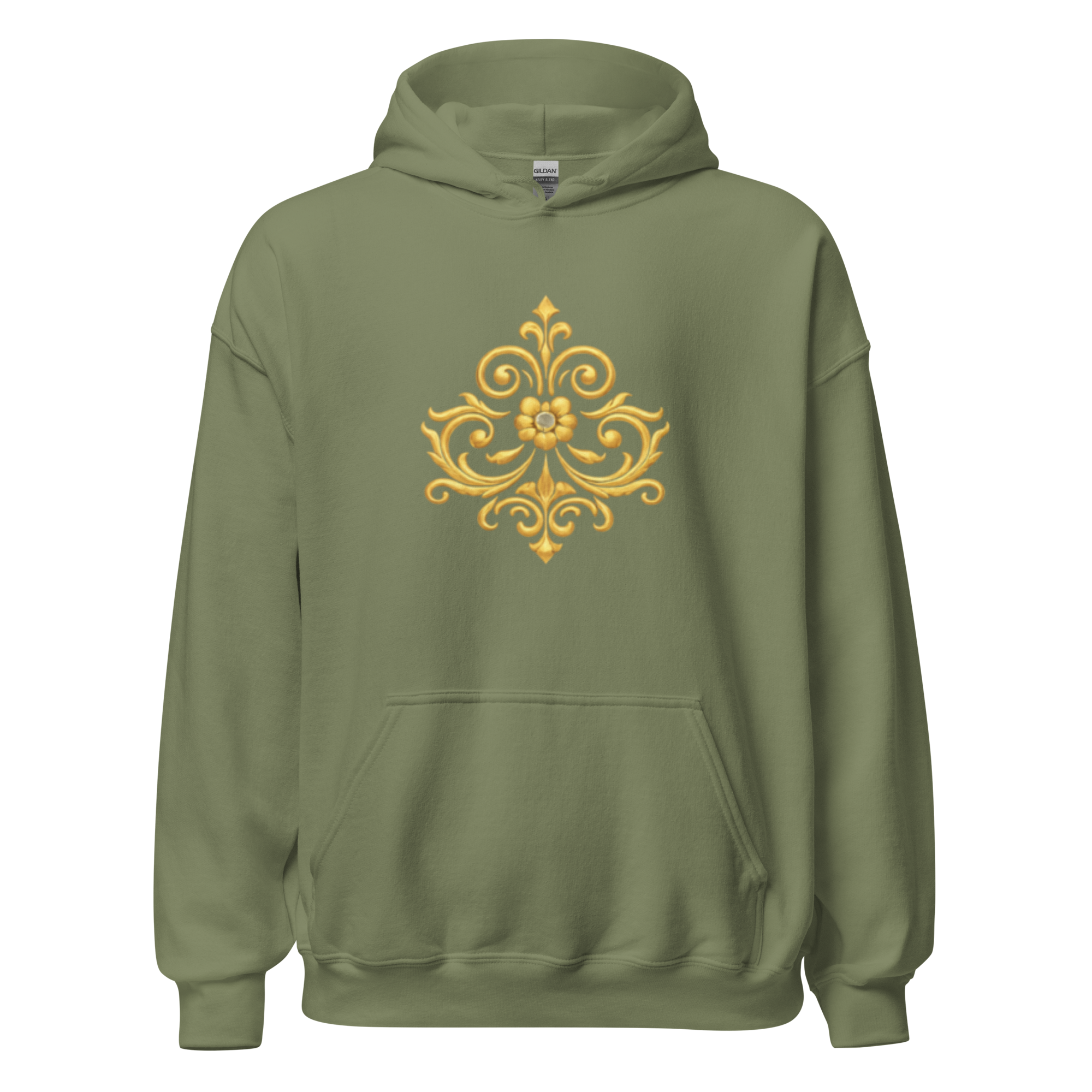 Crowned Hero Hoodie White Gold