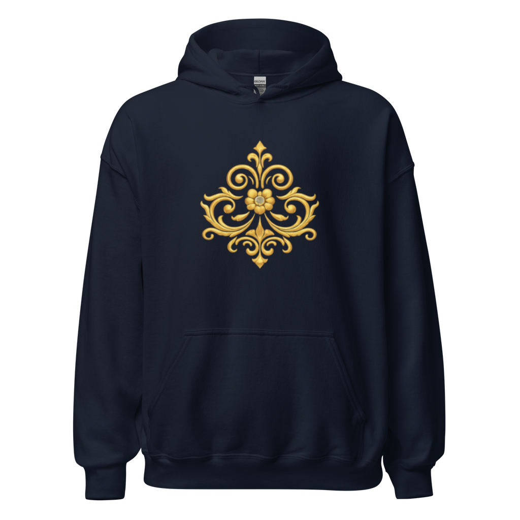 Crowned Hero Hoodie White Gold