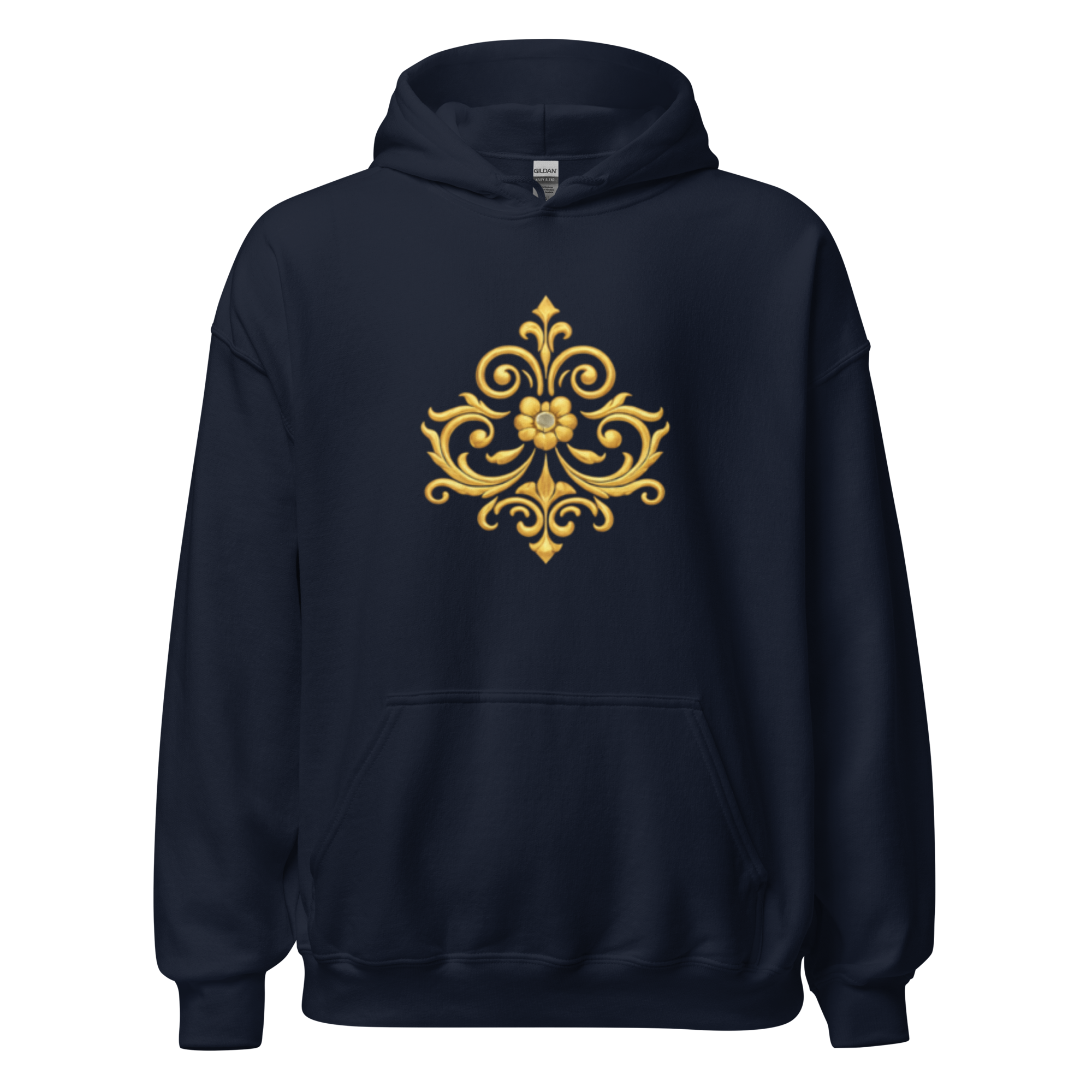 Crowned Hero Hoodie White Gold