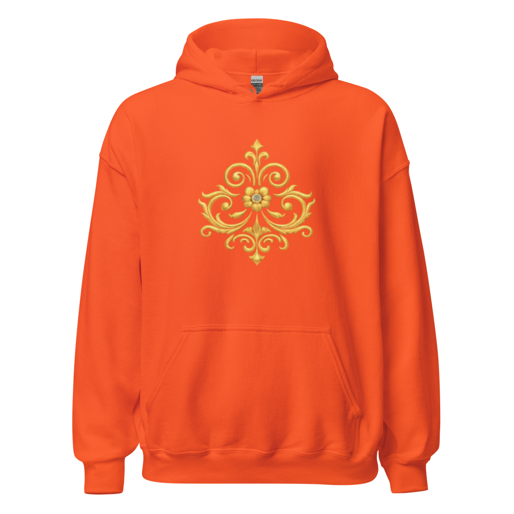 Crowned Hero Hoodie White Gold