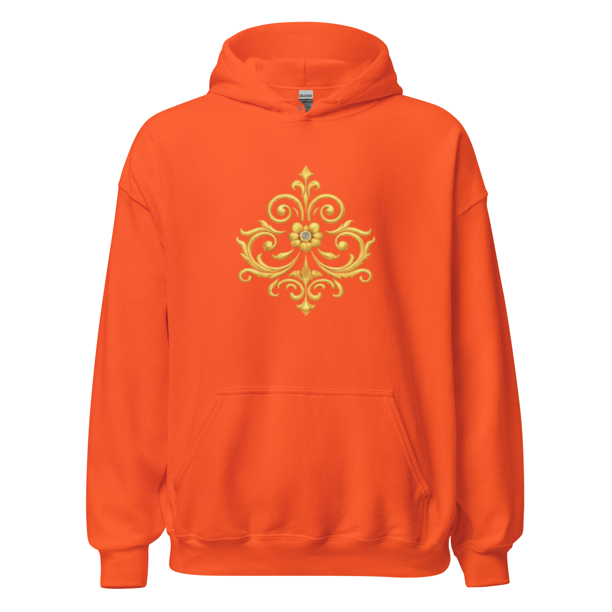 Crowned Hero Hoodie White Gold