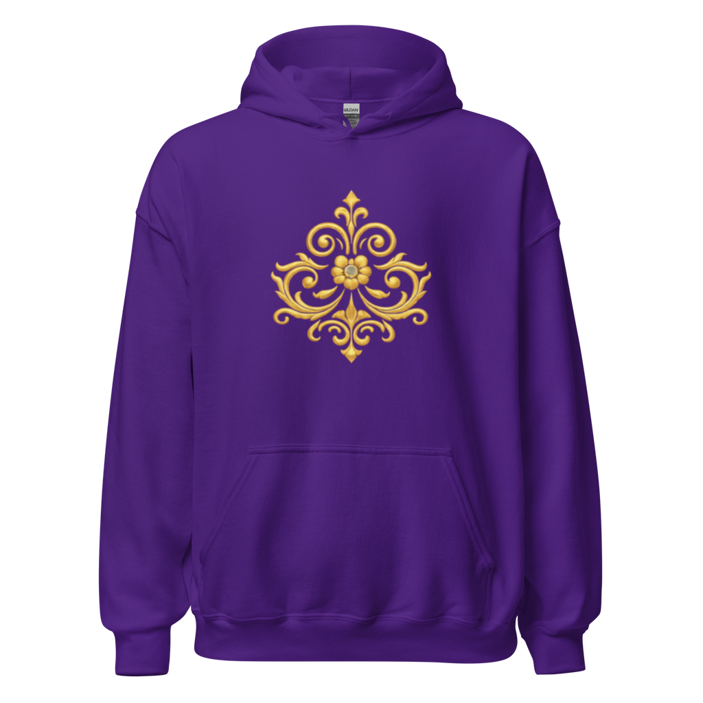 Crowned Hero Hoodie White Gold