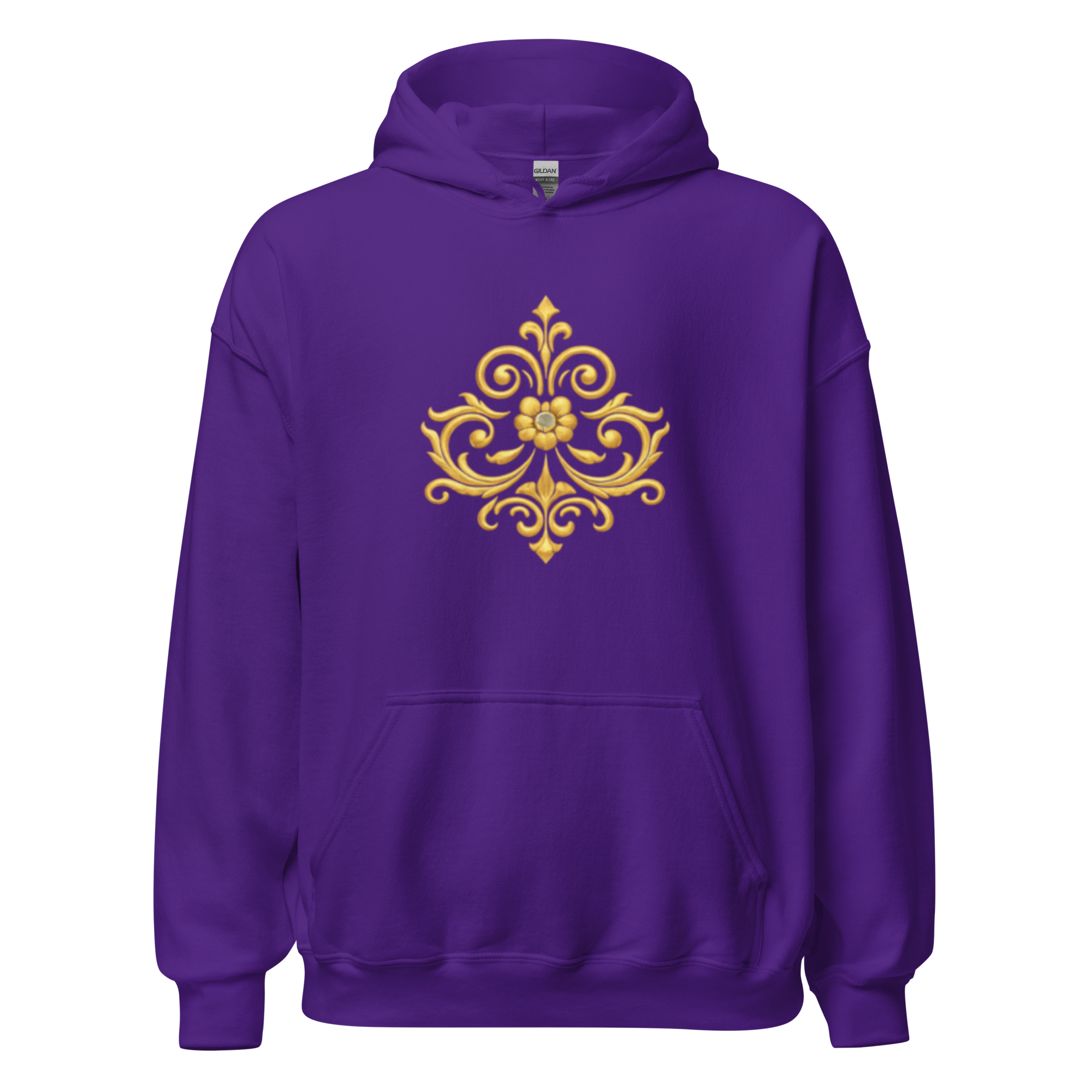 Crowned Hero Hoodie White Gold