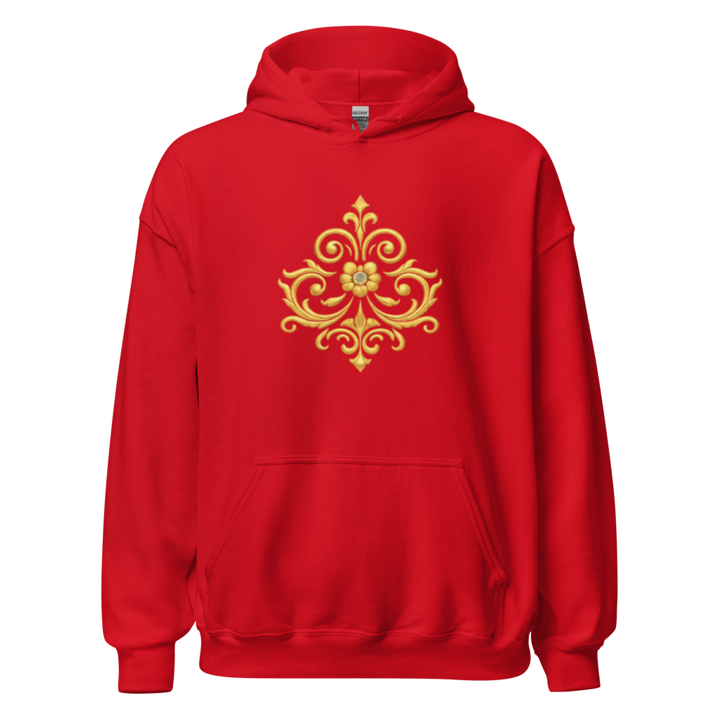 Crowned Hero Hoodie White Gold