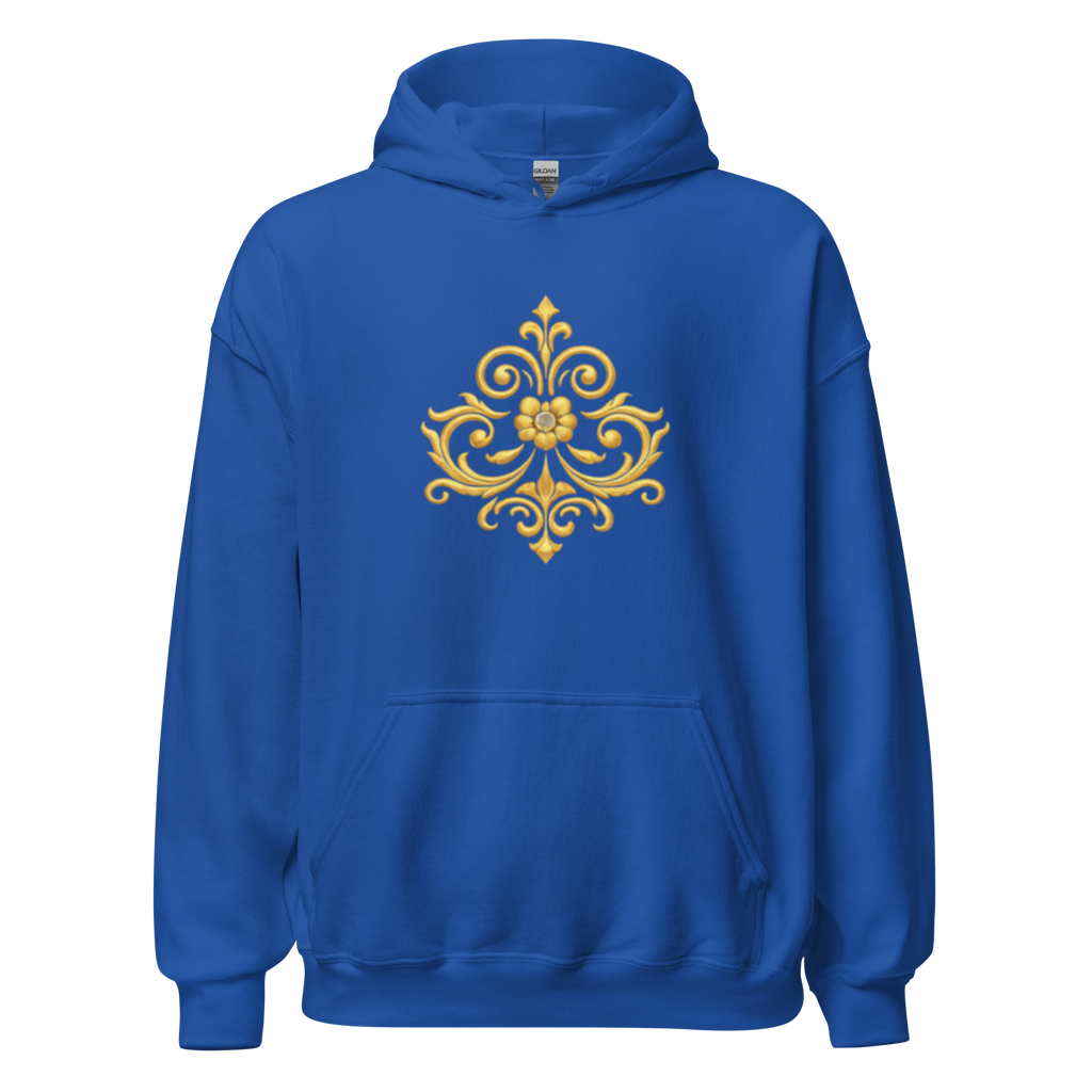 Crowned Hero Hoodie White Gold