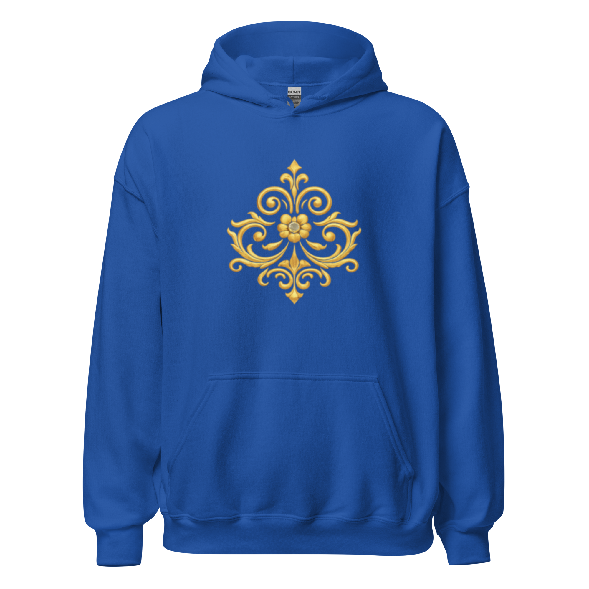 Crowned Hero Hoodie White Gold